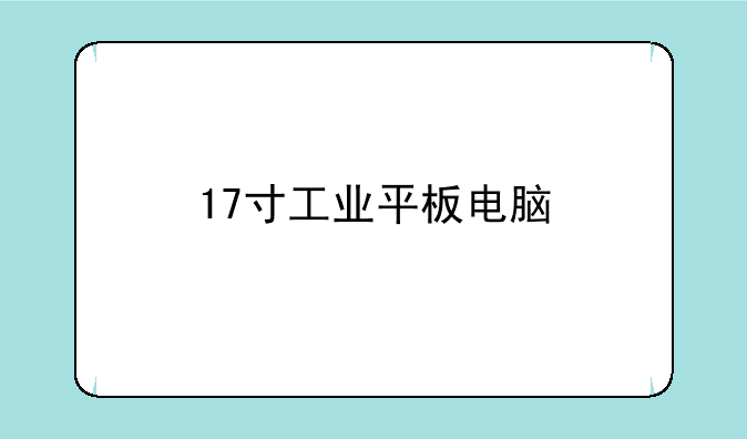 17寸工业平板电脑