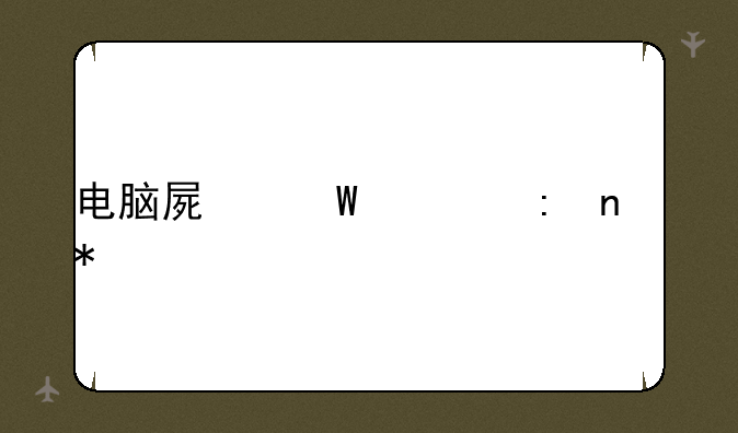 电脑屏幕出现雪花点