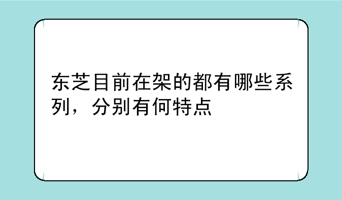 东芝目前在架的都有哪些系列，分别有何特点