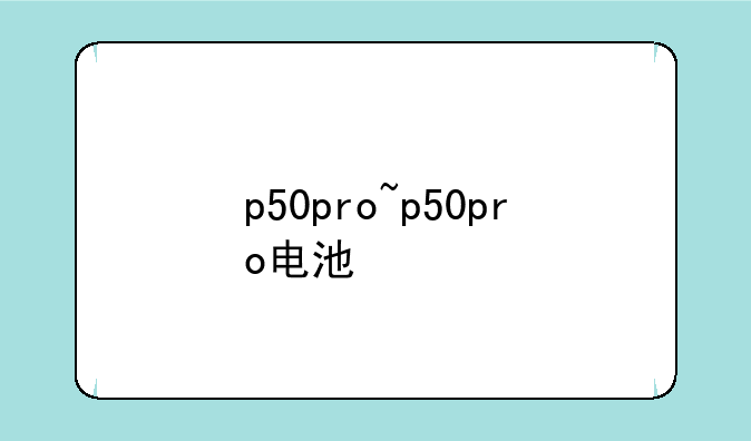 p50pro~p50pro电池
