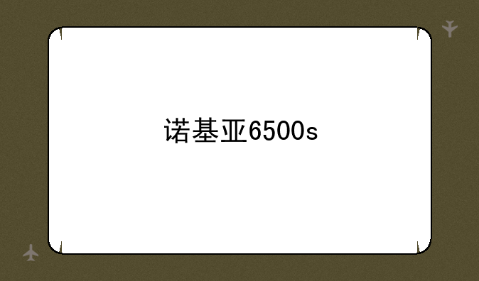 诺基亚6500s