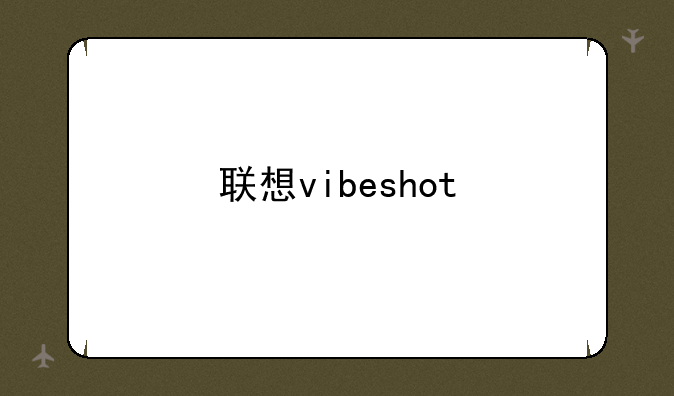 联想vibeshot