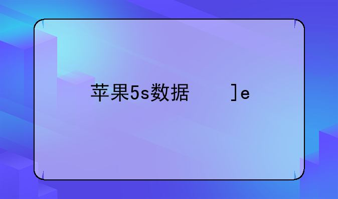 苹果5s数据线