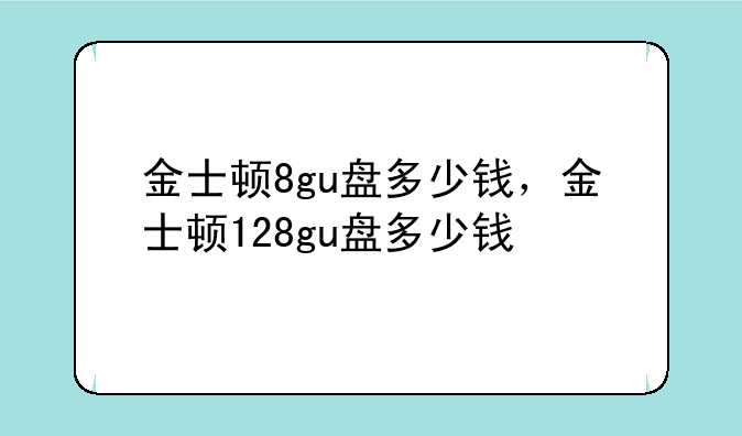 金士顿8gu盘多少钱，金士顿128gu盘多少钱